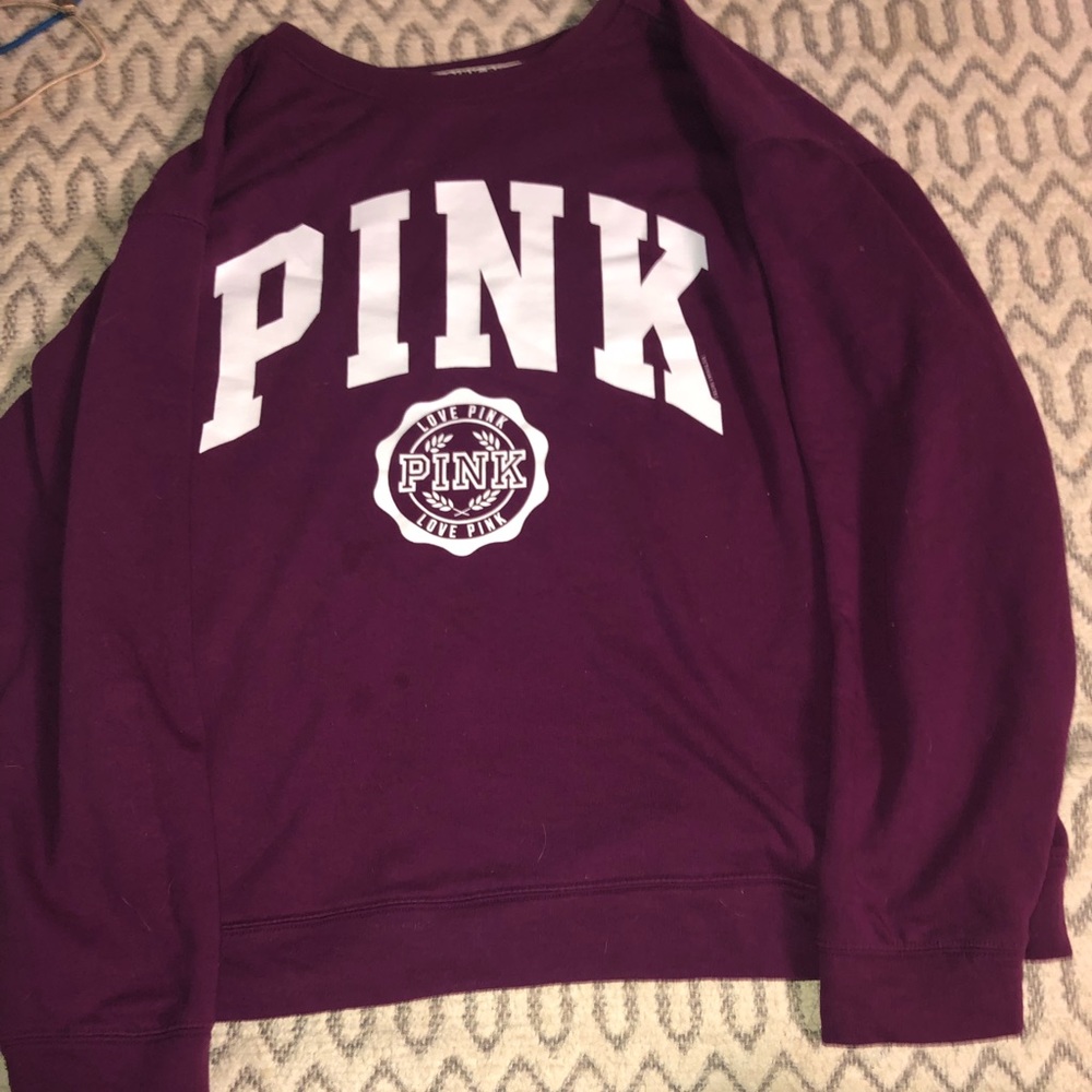 Pink sweatshirt (L) (burgundy color)